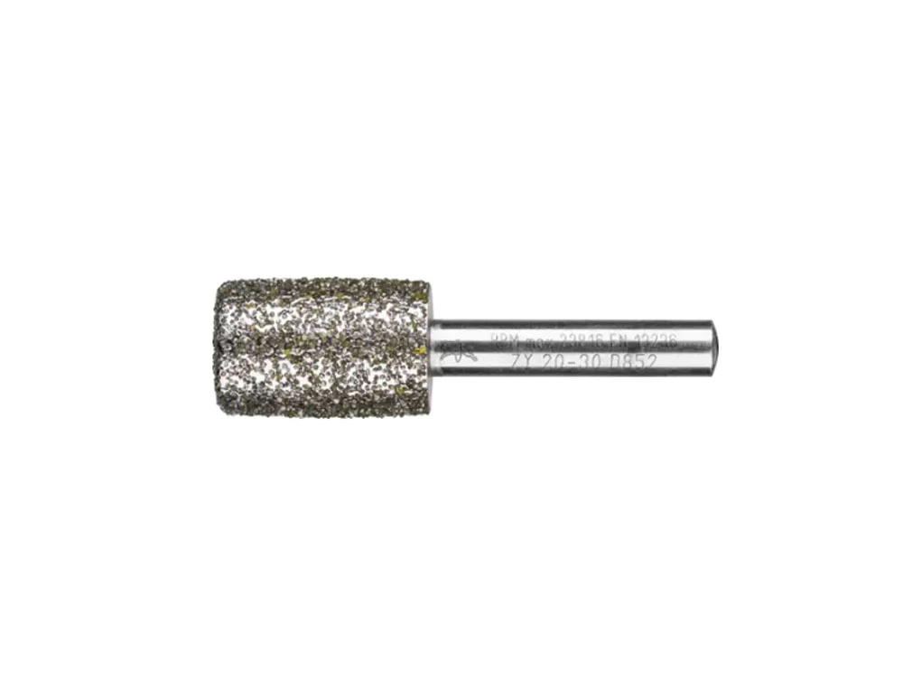 Meules sur tige diamant pour fonderies - Forme cylindrique
