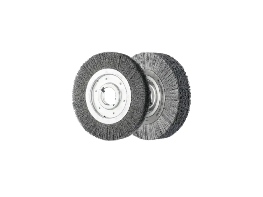 Brosses plates non torsadées - Brosses d’ébavurage, avec alésage