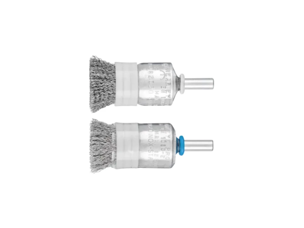 Brosses pinceau non torsadées - Avec bague d’appui, sur tige